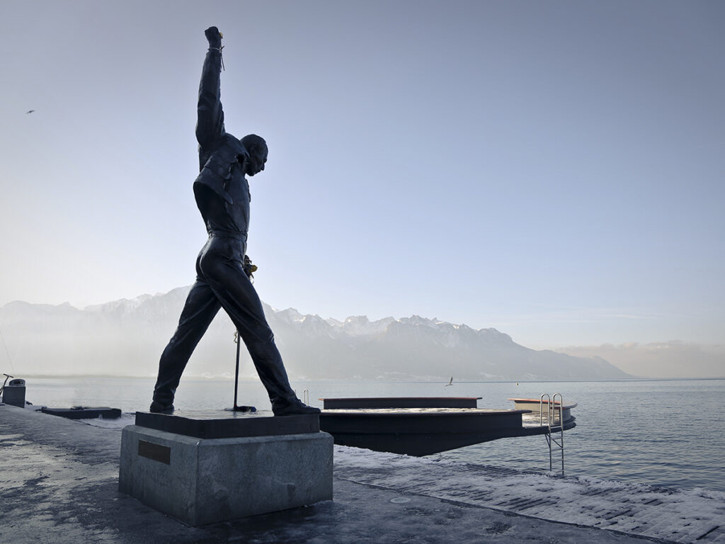 Statue de Freddy Mercury à Montreux
