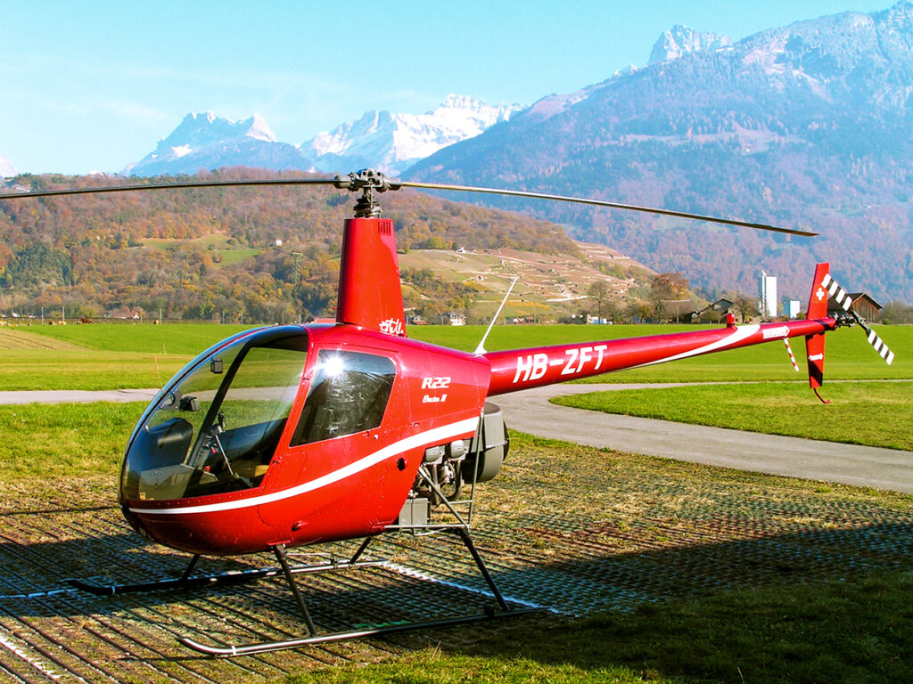 Hélicoptère en Suisse