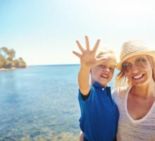 Une maman profite d'un week-end à Zurich avec son petit garçon à l'occasion de la fête des mères.