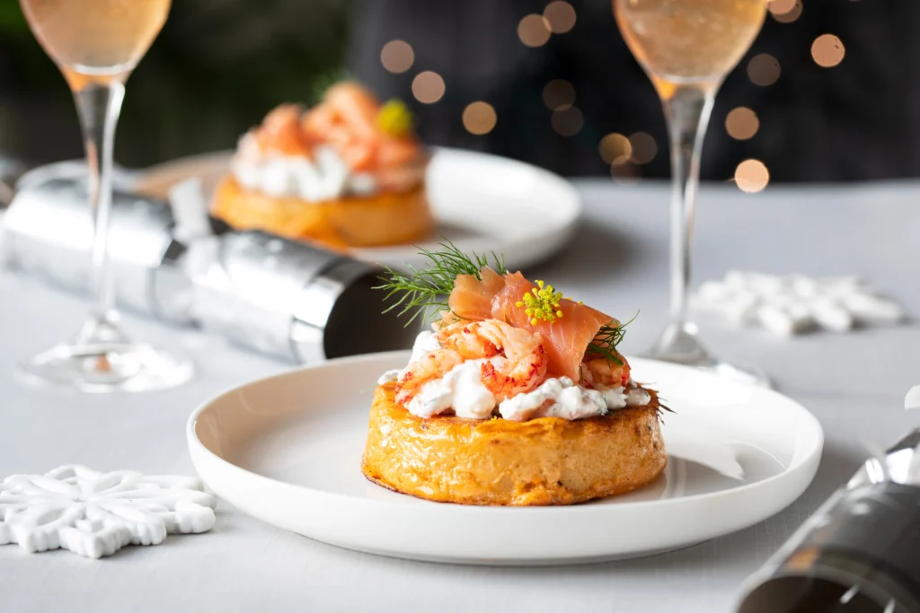 Expérience gastronomique dans un restaurant pour noel