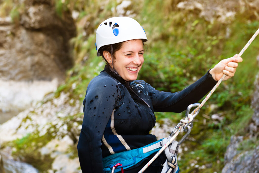 Discesa in canyoning