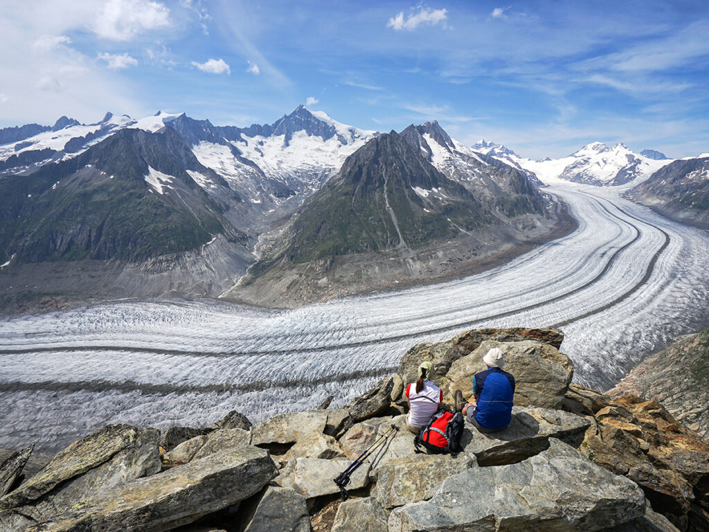 Il grande ghiacciaio dell'Aletsch