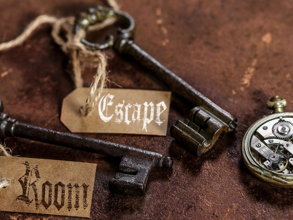 Dos llaves viejas del escape room