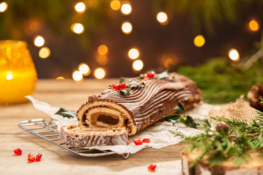 Buche de Noël - Dessert de Noël - Fêtes de fin d'année - Gourmet
